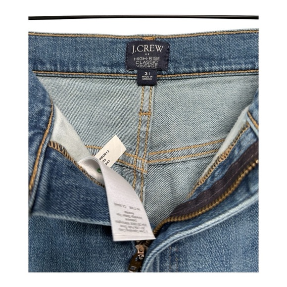 J. Crew ** High Rise Classic Vintage Jeans in Medium Charter Blue Wash Size 31 - Picture 11 of 14